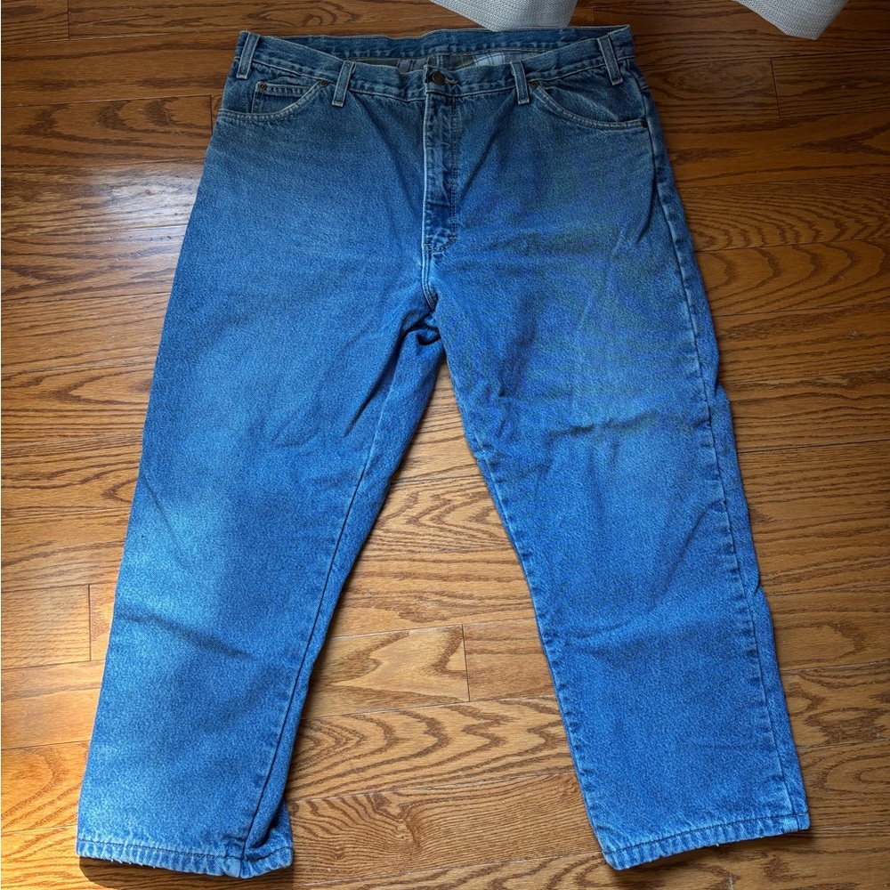Dickies Relaxed Fit Lined Medium Wash Jeans